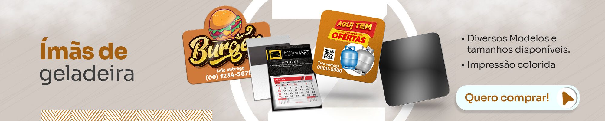 Promoção de Imãs de Geladeira